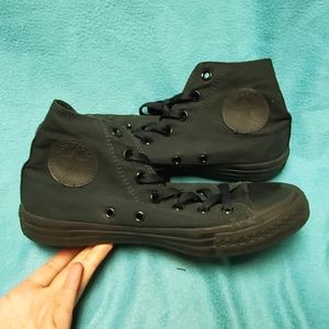 All Black Converse Hightops